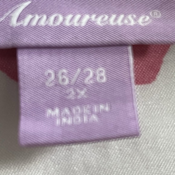 Amoureuse Plus Size 3X Floral 2 Piece Pajama Intimate Sleep Wear Red Women - Picture 3 of 12